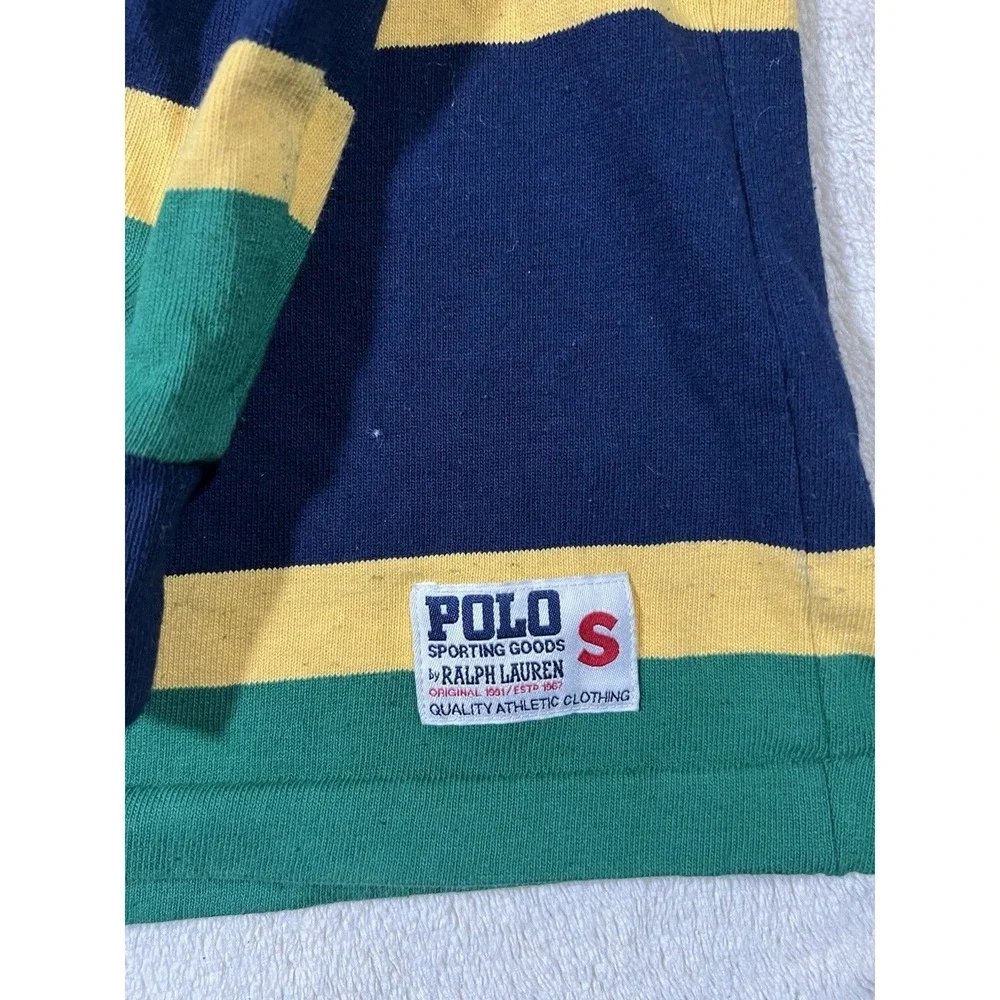 Polo Ralph Lauren New York State Champs #67 Size S V-Neck Shirt Repro Classic